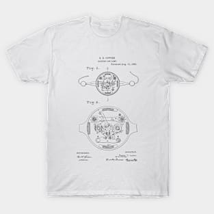 Electric Arc Lamp Vintage Patent Hand Drawing T-Shirt